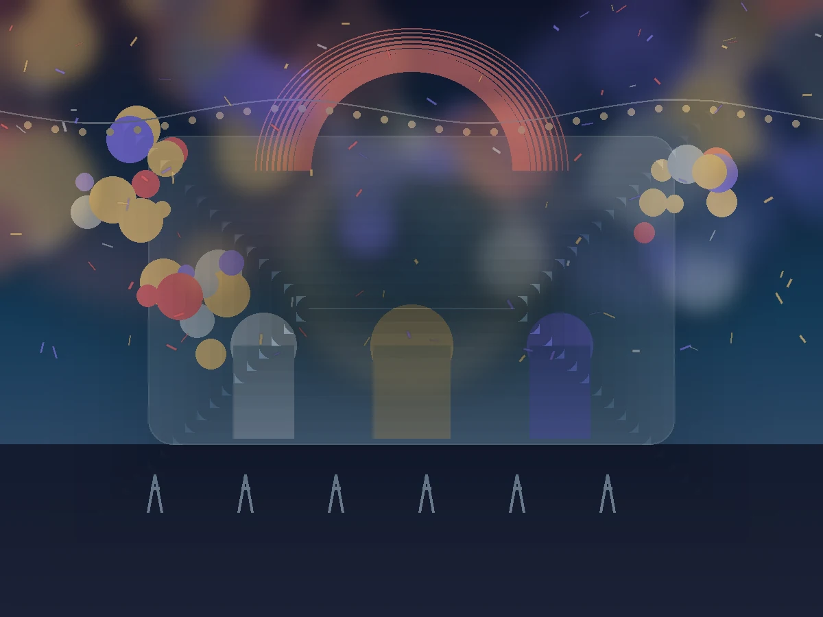 Evento empresarial con diseño limpio y branding visual